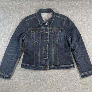 2016 By Parasuco Blue Jean Denim Jacket Womens Medium Button Long Sleeve